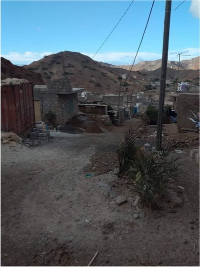 strada di accesso alla casa