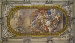 Gli affreschi del soffitto della sala della Clemenza