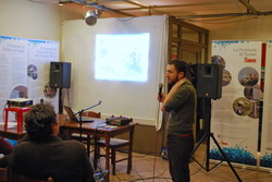 Francesco Calliero - Spazio Arte Stranamore Fotografia di Francesco Calliero - responsabile Spazio Arte Stranamore durante il suo intervento