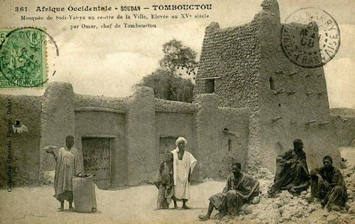 Cartolina che riproduce la moschea nel 19o5