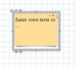 Prima di due immagini che illustrano l'applicazione notes