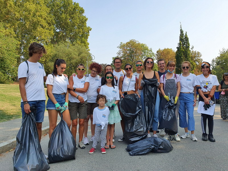 trashchallenge Po: gruppo di partecipanti