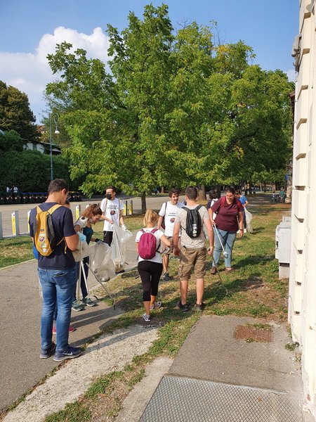 trashchallenge Po: gruppo di partecipanti