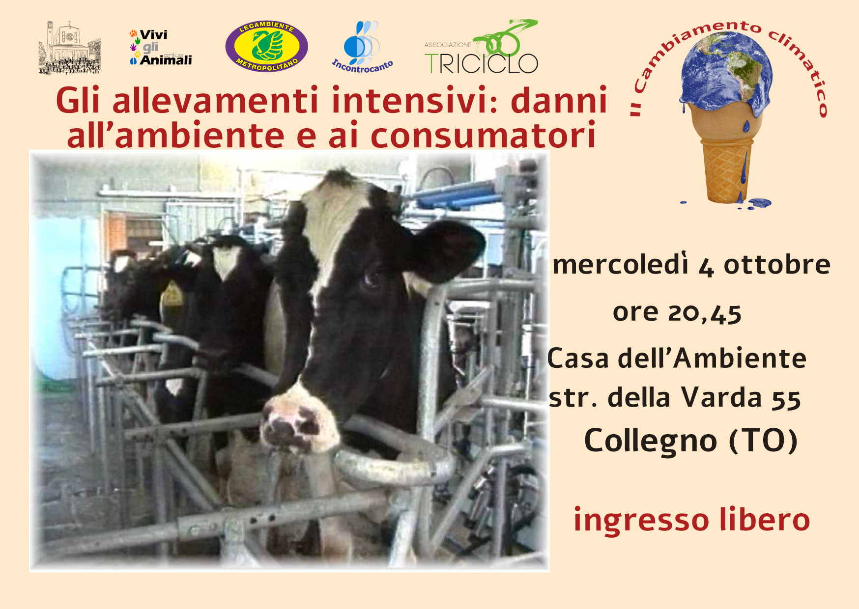 fronte della cartolina promozionale del film "la fabrica degli animali" cartolina fabbrica 1