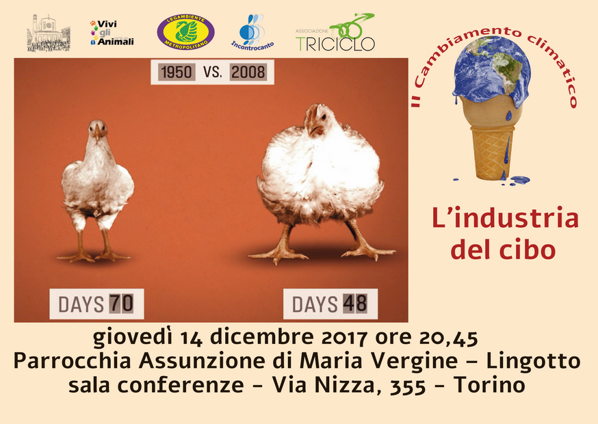 cartolina promozionale di "L'industria del cibo" cartolina