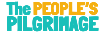 Il logo della manifestazione con la scritta The people'a pilgrimage Logo della manifestazione