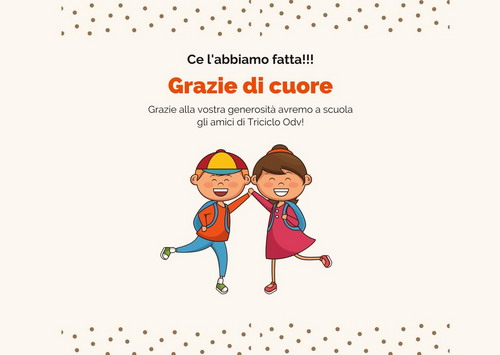 disegno per festeggiare l'obiettivo raggiunto