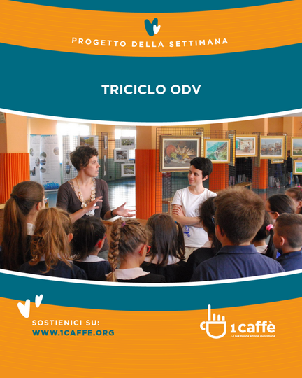 Grafica della raccolta fondi di 1 Caffè Onlus per Triciclo