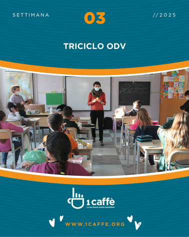 Grafica della raccolta fondi di 1 Caffè Onlus per Triciclo